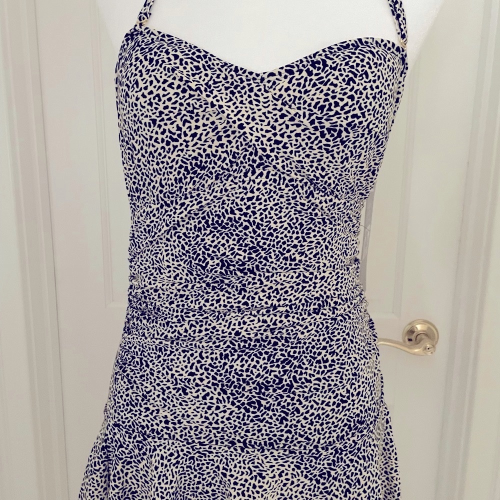 NWT Gorgeous Women's 8 Shore Shapes Leopard Print One Piece Bathing Suit